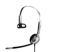Auricolari Sennheiser SH 335 con filo per ufficio/call center con microfono a cancellazione del rumore, colore argento
