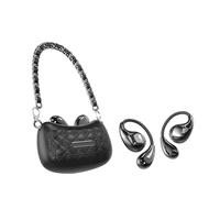 Auricolari senza fili Bluetooth 5.4 semi-intreccio auricolari a forma di borsa confortevoli impermeabili, anti sudore 25 ore, autonomia per cuffie audio auricolari
