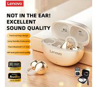 Auricolari senza fili Bluetooth Lenovo TA410 TWS con molletta per orecchie, Bluetooth 5.4, controllo touch, lunga durata della batteria, microfono con riduzione del rumore, cuffie per musica, ufficio,