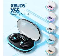 Auricolari senza fili originali per il sonno, mini auricolari Bluetooth invisibili con microfono, cuffie stereo per il lavoro, adatti come regali di Natale e vacanze per tutti gli smartphone Bianco,ne