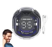 Auricolari senza fili resistenti al sudore, veri auricolari wireless con display a LED,Auricolari senza fili trasparenti resistenti al sudore, cancellazione del rumore - Auricolari wireless affic