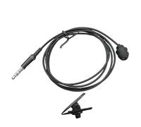 Auricolari singoli - Ricevitore audio MP3 cablato con isolamento acustico, cuffie in silicone nero | auricolari compatti per esercizi all'aperto, corsa, vestibilità comoda, suono chiaro, ascolto