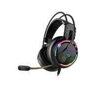 Auricolari Spirit of Gamer PRO-H7 con cavo USB-A e jack 3,5 mm per Gaming con microfono omnidirezionale, retroilluminazione RGB, neri
