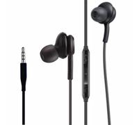 Auricolari stereo 2022 per Samsung Galaxy S10, S10E, S10+, S8, S8+, S9, S9+, Note 9- Progettato da AKG - Jack da 3,5 mm con microfono e pulsanti del volume (nero)