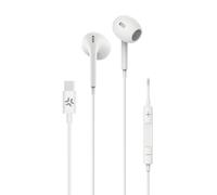 Auricolari stereo USB-C design a goccia Celly ProCompact Bianco