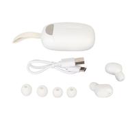 Auricolari stereo wireless con indicatore LED di batteria, cuffie Bluetooth 3.0 ricaricabili con vestibilità ergonomica e compatibilità con