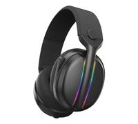 SUBSONIC - Vektra Cuffie Gaming Wireless con LED RGB per PS5 PS4 PC Xbox Switch, Altoparlanti 7.1 40mm, Microfono Retrattile - Nero