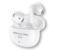 Auricolari Tech One Tech SIUX.01 Bluetooth TWS 5.3 Bianchi con Custodia Ricarica