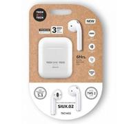 Auricolari Tech One Tech SIUX.2 wireless Bluetooth TWS con custodia di ricarica bianchi