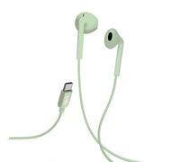 Auricolari TnB ESTYPEC2GN con cavo USB-C, microfono e controllo volume verde