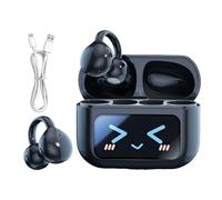 Auricolari touchscreen | Cuffie wireless intelligenti con clip | Traduzione AI Auricolari con cancellazione del rumore Tappi per le orecchie sportivi impermeabili per traduzione linguistica