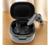 Auricolari traduttore AI in tempo reale Cuffie per traduzione di lingue intelligenti Auricolari per traduttore vocale wireless BT5.4 per viaggi Black