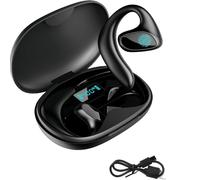 Auricolari traduttori Talkbuds di Qinux, traduttore vocale Bluetooth in 114 lingue, neri, ideali per viaggi e studio banx3_jstj
