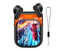 Auricolari traduttori | Traduzione in reale Traduttore Ai - Cuffie wireless touchscreen con cancellazione del rumore per viaggi, affari, palestra, apprendimento, lavoro, uomini, donne, scuola