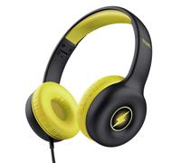 Auricolari Trust Nouna con filo per chiamate e musica nero e giallo