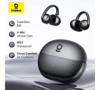 Auricolari TWS Baseus Bowie MC2 AIR con Clip, Cuffie Wireless Bluetooth 6.0, Auricolari Aperti con 4 Microfoni ENC, Cuffie Sportive