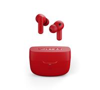 Urbanista Atlanta Auricolari Wireless con cancellazione Ibridi Attiva del Rumore, Cuffie Resistenti Agli Spruzzi con Bassi Profondi, Bluetooth Multipunto, Custodia di Ricarica Wireless, Rosso vivo