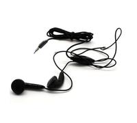 Auricolari universali per uso quotidiano, 1 metro di lunghezza, compatibili con Samsung iPhone iPod iP3 CD Android, nero, 3,5 mm