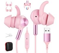 Auricolari USB A per Chromebook PC portatili per cuffie Dell/HP con cavo | Auricolare USB con Microfono 7.5FT Auricolari per Computer per Google Incontra Studenti Scuole Online Zoom di Classe per Acer