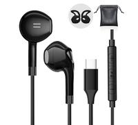 Auricolari USB C con Filo Cuffie Type C per Samsung Galaxy S26 S25 S24 Ultra A56 A16 Hi-Fi Stereo Cuffie USB C In Ear con Microfono Auricolari Tipo C per iPhone 15 16 17 Pixel 10 9 Pro