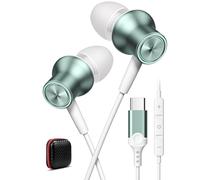 Auricolari USB C In Ear Auricolari con Cavo Microfono per iPhone 17 Pro 16e | Magnetici Cuffie Tipo C per Google Pixel 10 9a 8 XIAOMi 17T 15 ULTRA Poco X8 Pro X7 Redmi note 15 14 Pro+ Pad 8 7 6 5,Verde