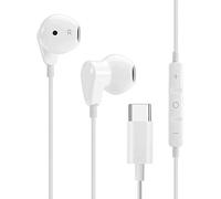 Auricolari USB C in Ear con microfono compatibile con tipo C come Samsung Galaxy Note 9, S8, S9, S10, S20, Huawei Mate, Pro, P20, P30, Sony Xperia X Z2, LG, BlackBerry, Asus, ecc.