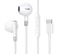 Auricolari USB C,Intra auricolari con microfono Hi-Res e controllo del | Compatibile con iPhone 17/16/15/Samsung S20/Huawei P30/P40/Xiaomi/iPad Pro/Google/Pixel 5/4