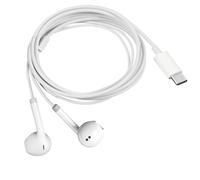 Auricolari USB-C microfono antirumore tasti di comando 1 metro e 20 bianco