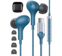 Auricolari USB C per Samsung Galaxy A16 S25 A56 A55 A17 A34 A54 A53 A36 S24 FE S23 Ultra Cuffie USB C con Microfono HiFi Stereo Cuffie Type C In-Ear con Filo per Google Pixel 10 9 8a Pro OnePlus 13 12