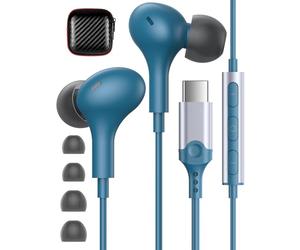 Auricolari USB C per Samsung Galaxy A16 S26 A56 A55 A17 A54 A53 S25 S24 FE S23 Ultra Cuffie USB C con Microfono HiFi Stereo Cuffie Type C In-Ear con Filo per Google Pixel 10 9 8a Pro per OnePlus 15R