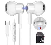 Auricolari USB C per Samsung S23 S22 Ultra S24 S21 A56 A55 A54 5G A16 Cuffie Type C con Microfono per iPhone 15 16 Pro Max Hi-Fi Stereo Bass Cuffie per Samsung S25 FE Pixel 9 8 7 6 Pro Xiaomi 14 15