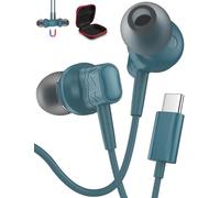 Auricolari USB C per Samsung S26 A16 A17 A56 A26 Cuffie USB C con Filo per iPhone 17 16e 15 Pro,Magnetici Cuffie Tipo C con Microfono HiFi Stereo Auricolari con Filo Tipo C per Xiaomi 15 Pixel 10a