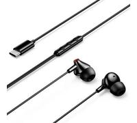 Auricolari Vention Echo Lite cablati USB-C In-Ear con microfono neri