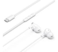 Auricolari Vention Echo Lite con cavo USB-C Microfono intraurali bianchi