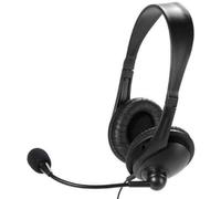 Auricolari Vivanco 36671 con cavo Jack 3,5 mm per ufficio e smart working neri
