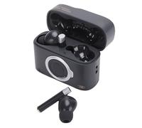 Auricolari Wireless Auricolari Bluetooth Leggeri con Cancellazione del Rumore per Giochi e Chiamate ABS+silicone (BLACK)
