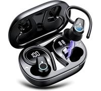 Auricolari wireless, auricolari sportivi Bluetooth 5.3 con stereo HiFi, 50 ore di riproduzione, auricolari Bluetooth con microfono ENC con cancellazione del rumore, display LED, cuffie impermeabili