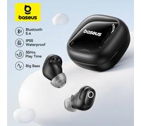 Auricolari wireless Baseus Bass BD1 Mini auricolari sportivi Bluetooth 5.4, cuffie wireless a bassa latenza impermeabili IP55 0,06 s