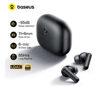 Auricolari Wireless Baseus Bass BP1/EP10 con ANC Ultra Adattivo, Bluetooth 6.0, Audio Hi-Res, 6 Microfoni, 65 Ore di Autonomia, IP55