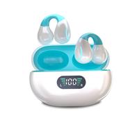 Auricolari wireless Bluetooth 5.3 per lo sport, design senza dolore, cuffie aperte con ganci per le orecchie (resistenza all'acqua IP7), buona