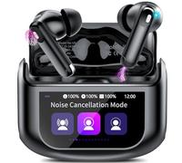 Auricolari wireless, Bluetooth 5.4 con touch screen multifunzionale, auricolari stereo HiFi 48H con modalità ANC/ENC cancellazione del rumore/trasparenza, auricolari IPX7 con 5 modalità EQ per iOS