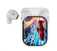 Auricolari wireless Bluetooth con display a LED ad alta fedeltà, impermeabili, con schermo, traduzione Ai in tempo reale, batteria touchscreen 48H, cancellazione del rumore, auricolari in-ear per lo