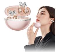 Auricolari wireless Bluetooth con gioielli a farfalla, auricolari aperti con fiocco, traduzione Ai, auricolari wireless Bluetooth 6.0 per tutti i telefoni, comodi per donne, per regalo, feste