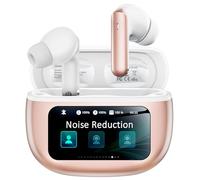 Auricolari wireless, cancellazione attiva del rumore con custodia di ricarica, auricolari Bluetooth 6.0 con chiamate chiare AI, 40 ore di riproduzione per sport e lavoro, cuffie stereo per iPhone