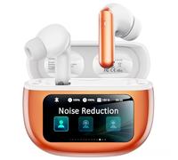 Auricolari wireless, con cancellazione attiva del rumore con custodia di ricarica, auricolari Bluetooth 6.0 con chiamate chiare AI, 40 ore di riproduzione per sport e lavoro, cuffie audio stereo per