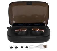 Auricolari wireless con cancellazione del rumore, qualità del suono stereo, controllo touch, design impermeabile, display LED della batteria, lunga
