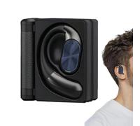 Auricolari wireless con ganci per le orecchie, con cancellazione del rumore, custodia a doppia piega, impermeabili, per allenamento, corsa, palestra, lavoro, studio, attività all'aperto, telefonate