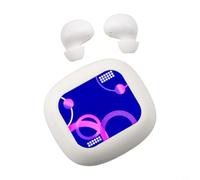Auricolari wireless con schermo a colori True Wireless (bianco non cardato) | Display a colori intelligente, stato in tempo reale, facile controllo delle impostazioni, vera libertà wireless