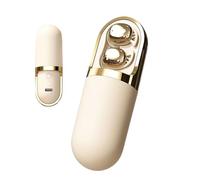 Auricolari wireless - Cuffie con massaggio a vibrazione | Telefono invisibile | Auricolari invisibili ricaricabili USB per effettuare chiamate all'aperto per studiare gli sport di viaggio