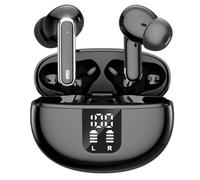 Auricolari wireless, cuffie wireless, auricolari intelligenti con cancellazione del rumore con display digitale, design in-ear, 6-8 ore di autonomia, 90 ore di standby, YYK-Q10 nero